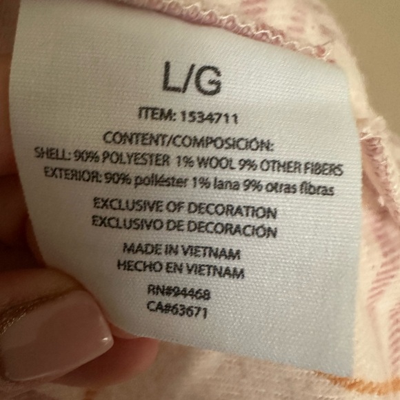 Fleece Shacket- Large - Picture 6 of 7